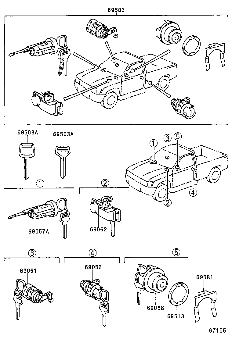 6905835190 TOYOTA