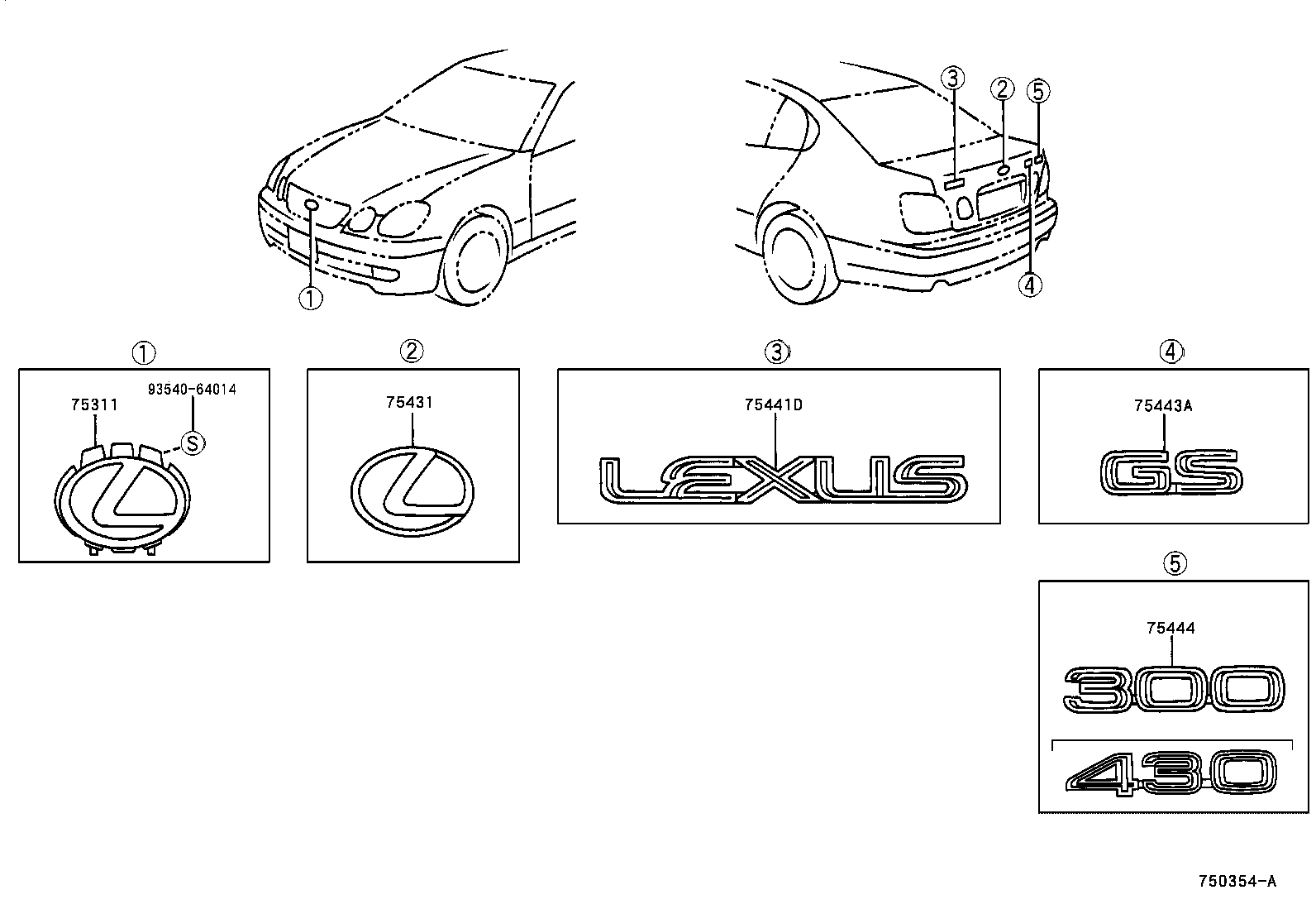 7544330290 TOYOTA