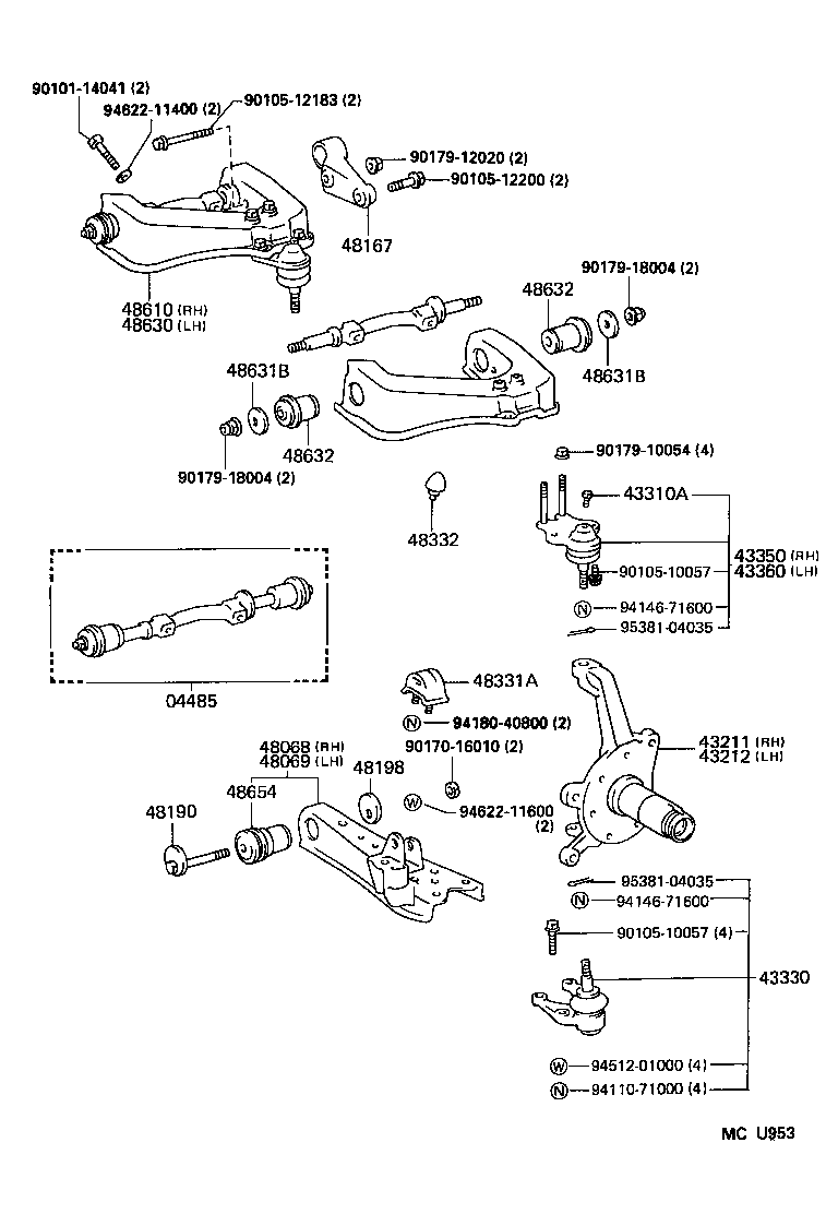 4806729025 TOYOTA