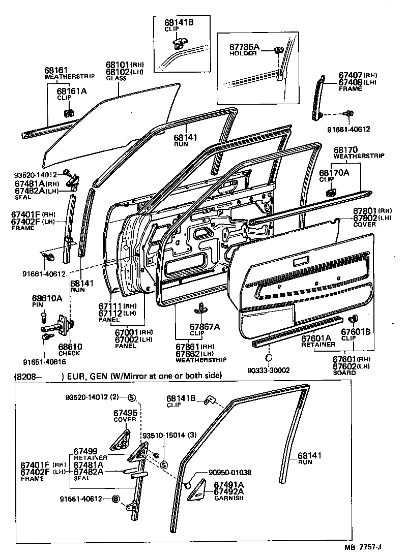 6821010031 TOYOTA