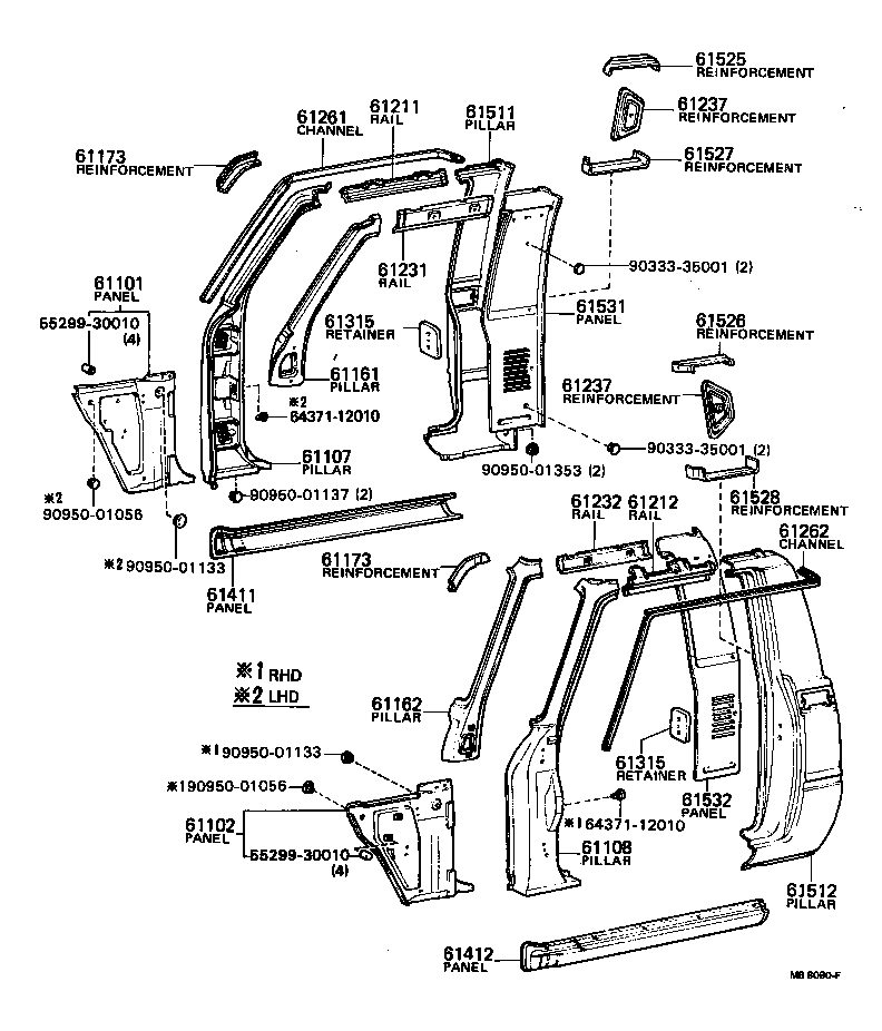 6116289105 TOYOTA