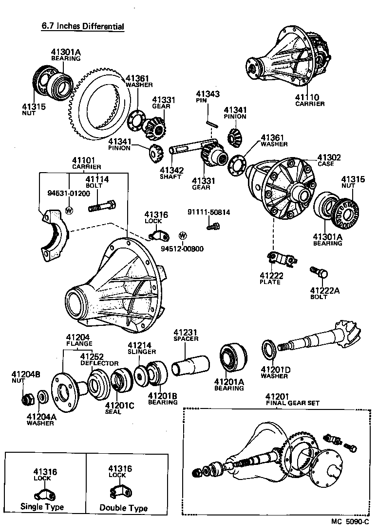 4111014190 TOYOTA