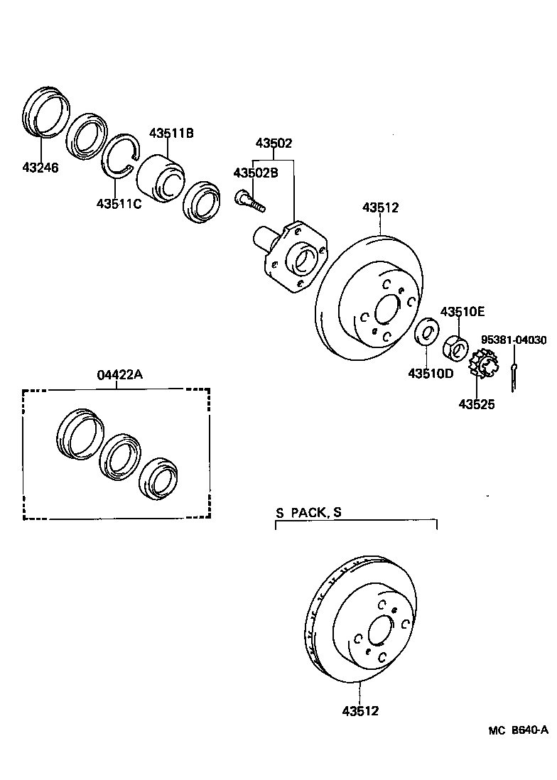 4352516010 TOYOTA