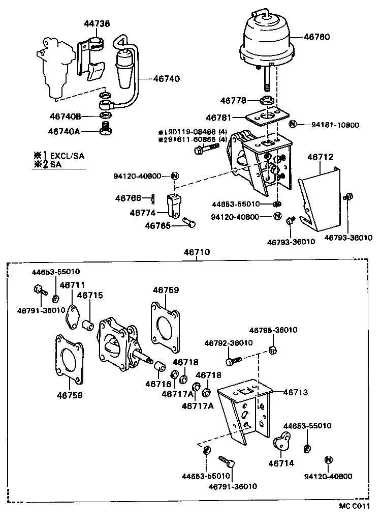 4676536010 TOYOTA