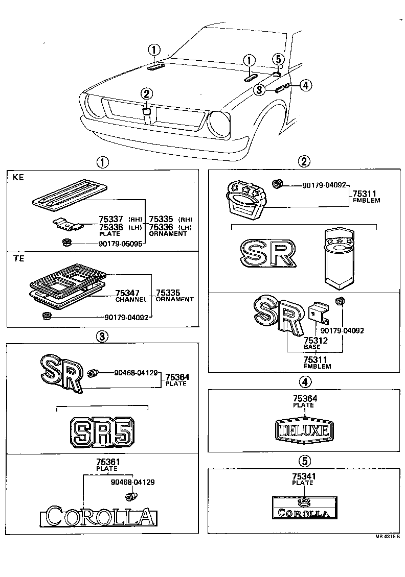 7544113030 TOYOTA