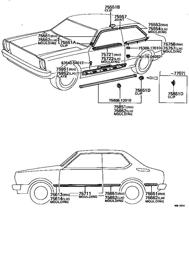 7555319025 TOYOTA