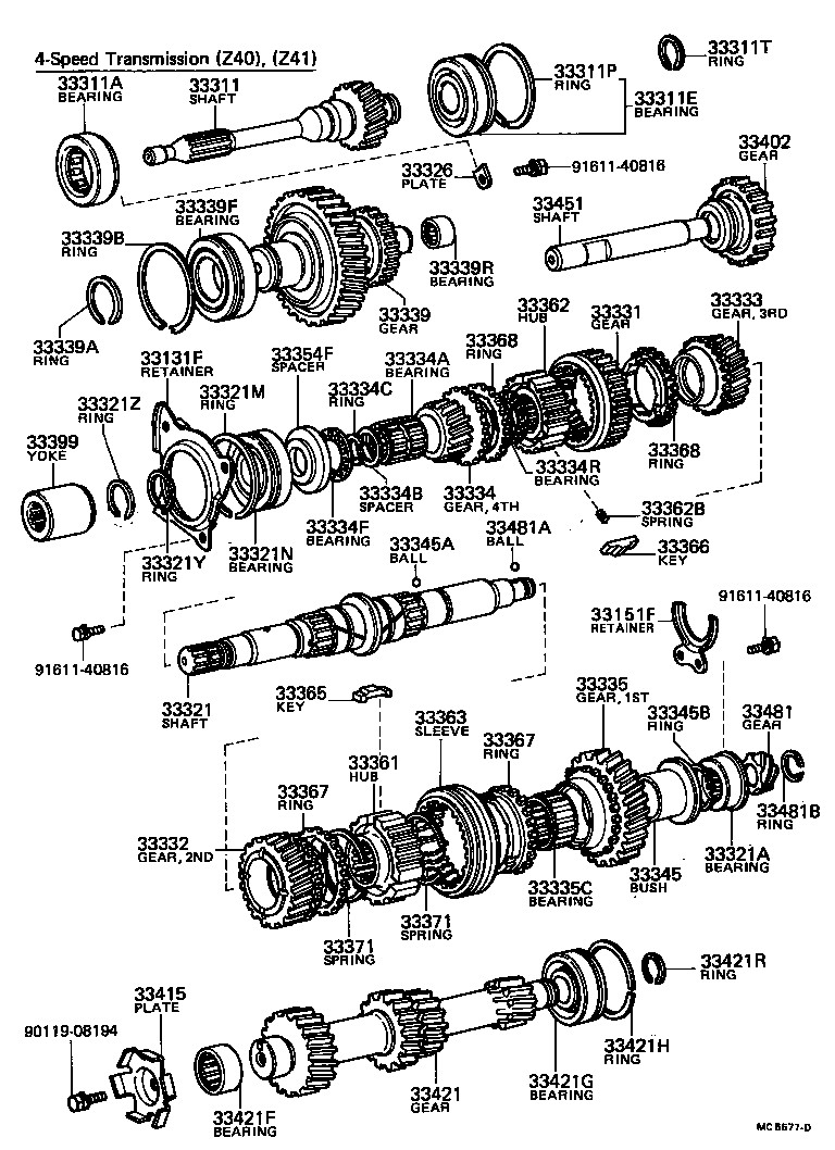 3338516011 TOYOTA