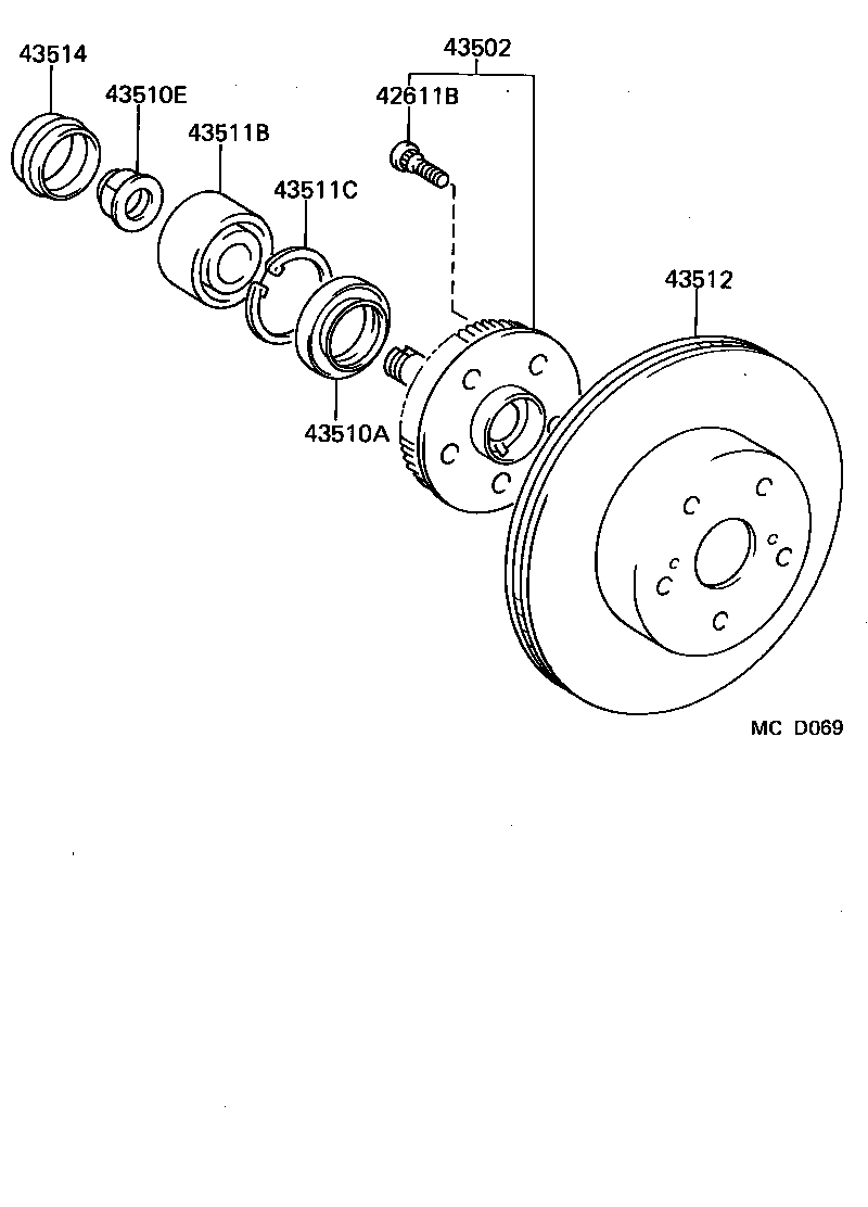 4351414020 TOYOTA