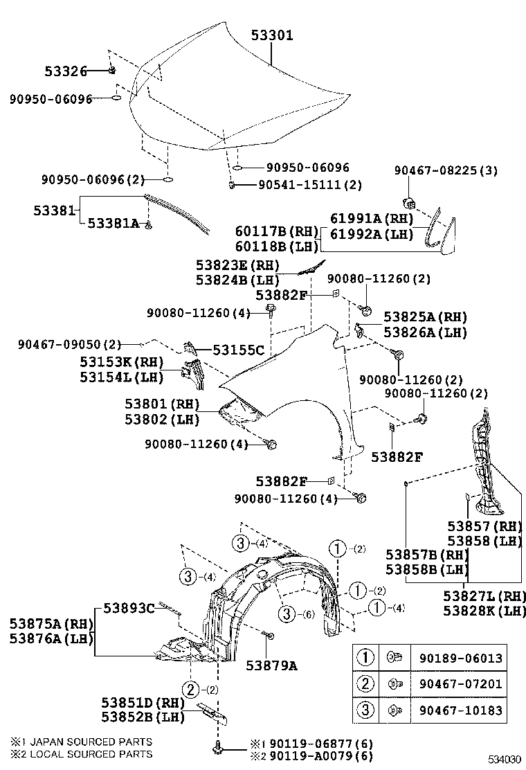 5315502040 TOYOTA