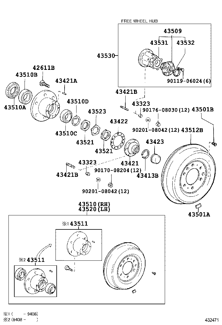 4350269087 TOYOTA