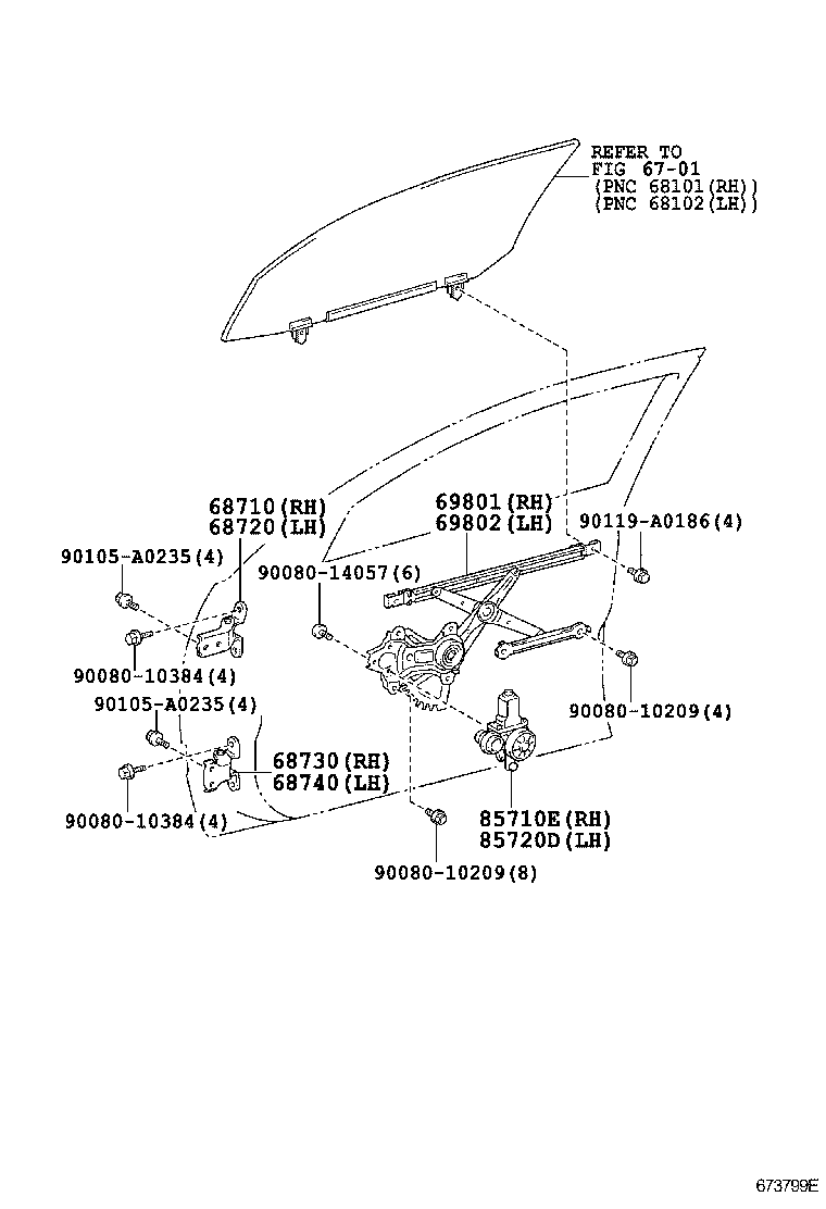 68720AA020 TOYOTA