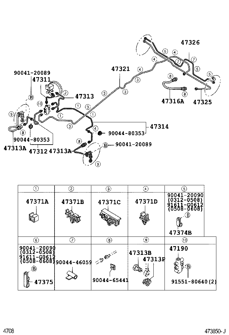 47190B0010 TOYOTA