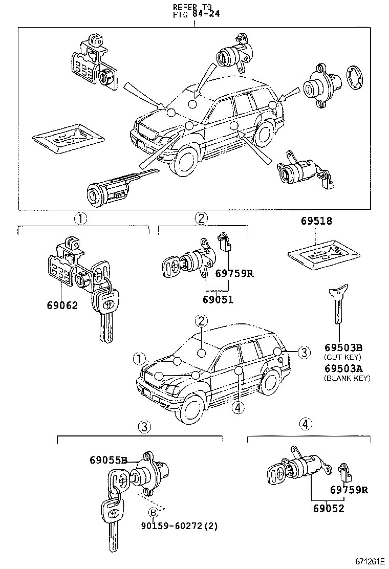 6905160190 TOYOTA