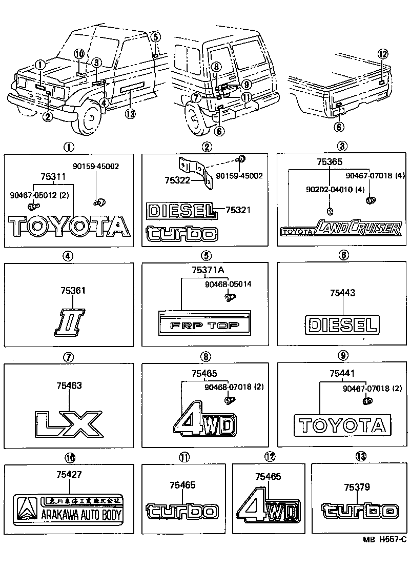 7547190K01 TOYOTA