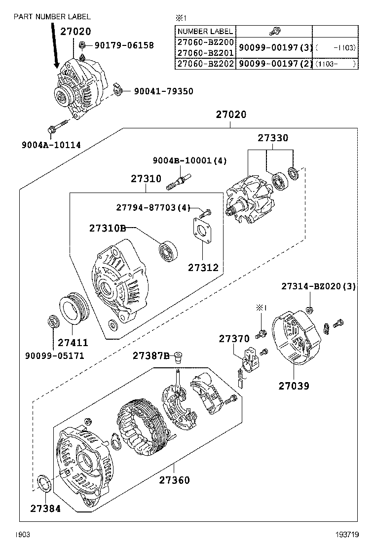 27387BZ040 TOYOTA