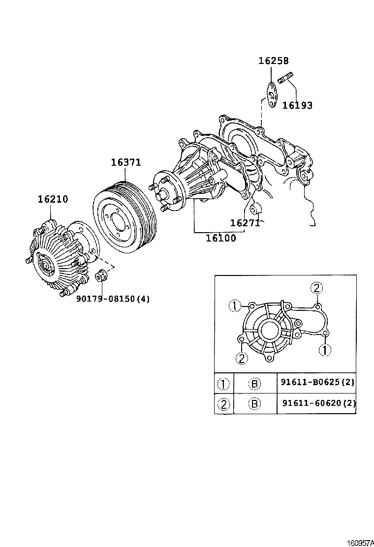 166200W016 TOYOTA