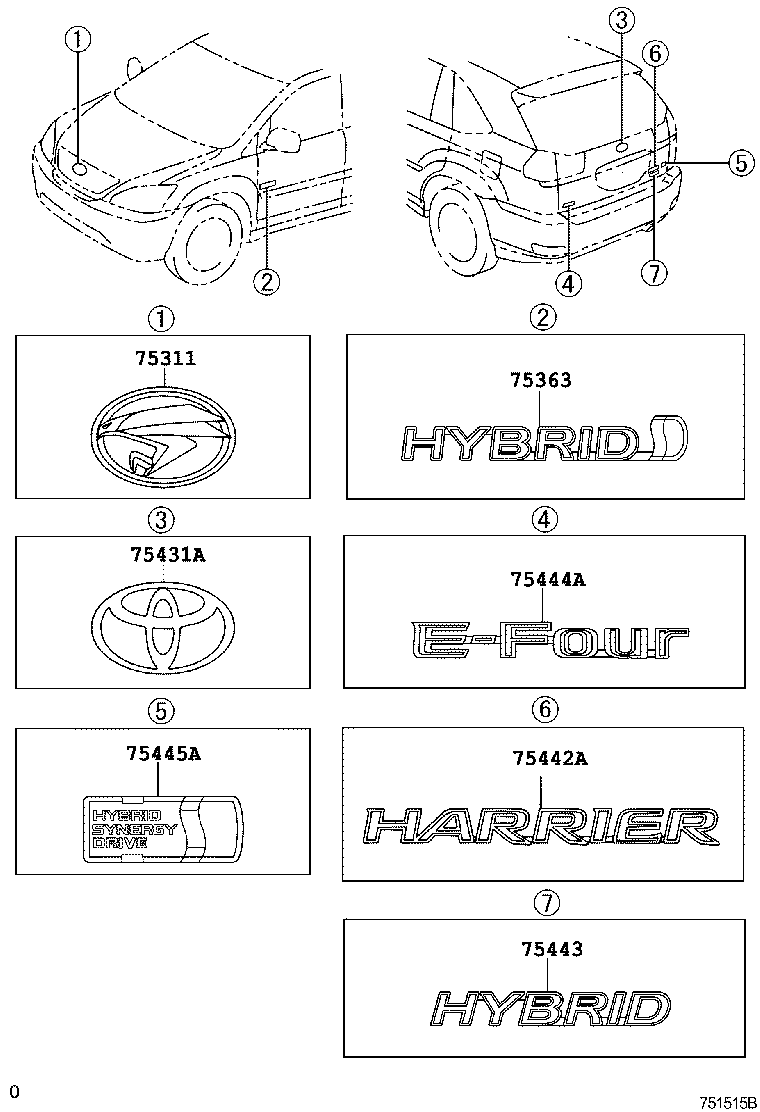 7544548061 TOYOTA