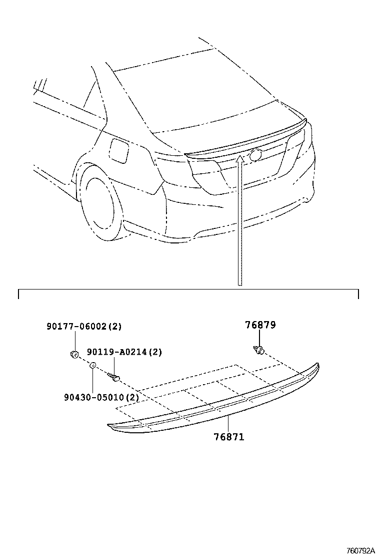 7687106908 TOYOTA