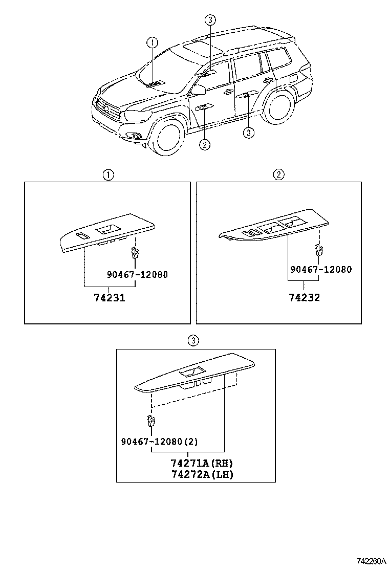 7464548040 TOYOTA