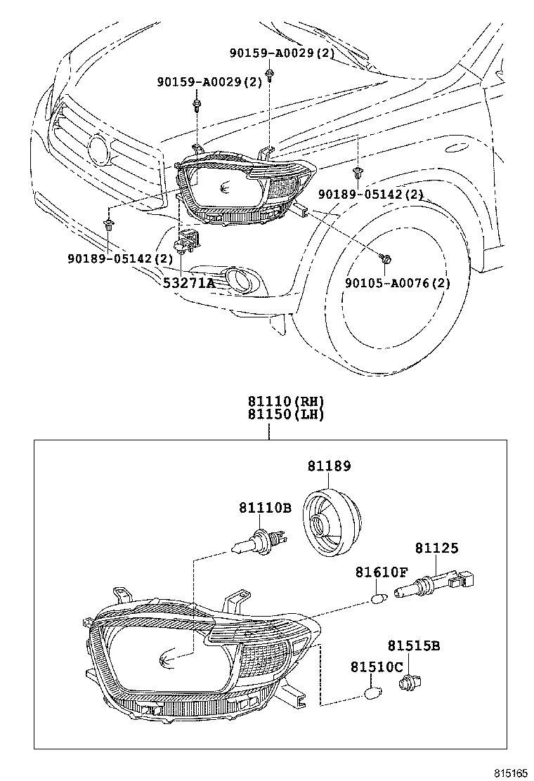 811500E120 TOYOTA