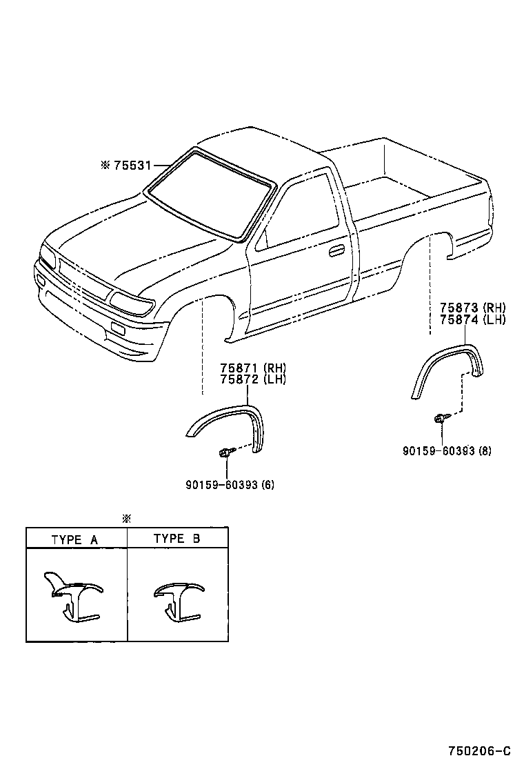 7587204010 TOYOTA