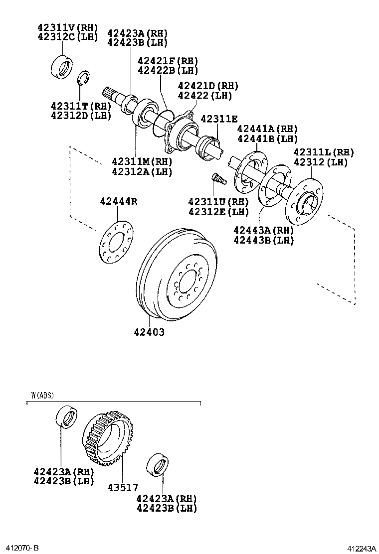 Схема установки детали 90313T0002 производителя TOYOTA